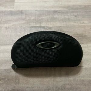 Oakley Sunglass Hard Case Only Empty Flak Jacket Black Zipper Cushioned